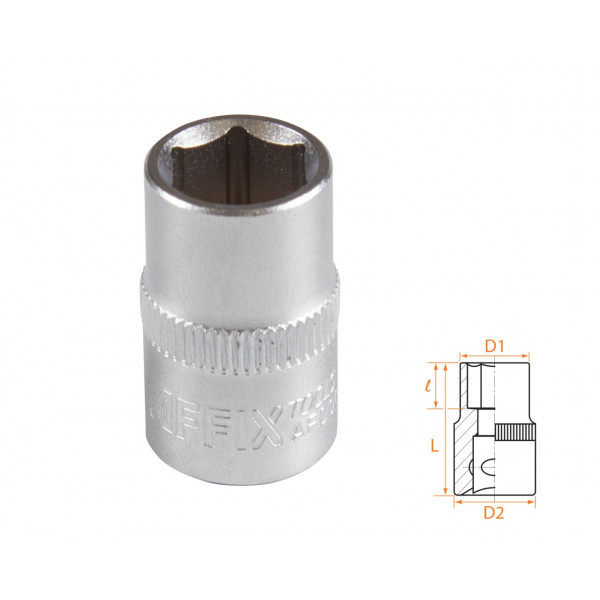 Головка торцевая стандартная шестигранная 3/8", 11 мм AFFIX AF00030011