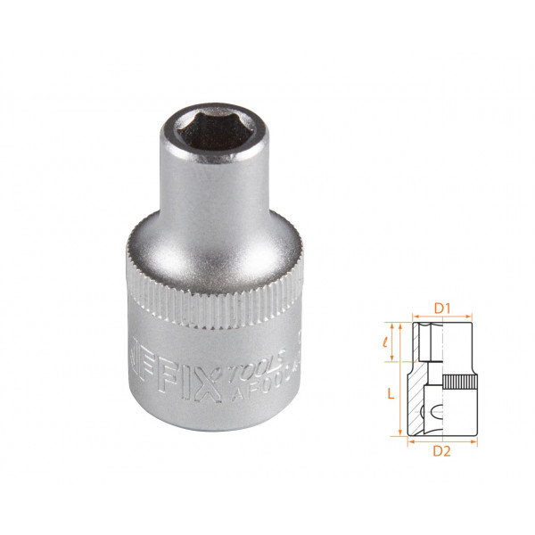 Головка торцевая стандартная шестигранная 1/2", 13 мм AFFIX AF00040013