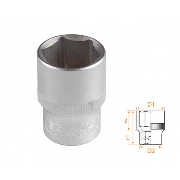 Головка торцевая стандартная шестигранная 1/2", 21 мм AFFIX AF00040021