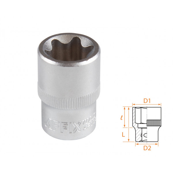 Головка торцевая TORX Е-стандарт 1/2", E22 AFFIX AF00043022