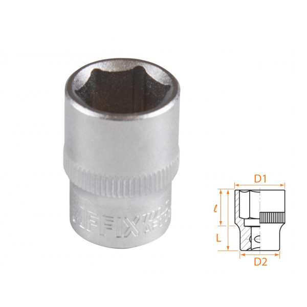 Головка торцевая стандартная шестигранная 3/8", 14 мм AFFIX AF00030014