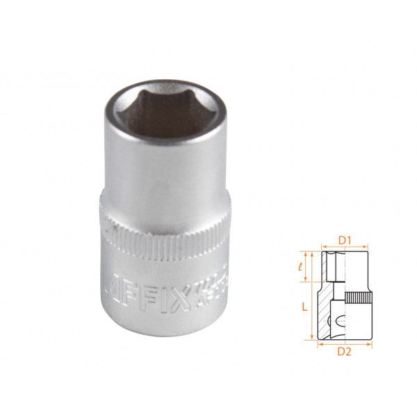 Головка торцевая стандартная шестигранная 1/2", 14 мм AFFIX AF00040014