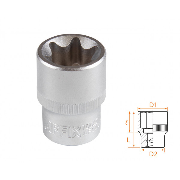 Головка торцевая TORX Е-стандарт 1/2", E24 AFFIX AF00043024