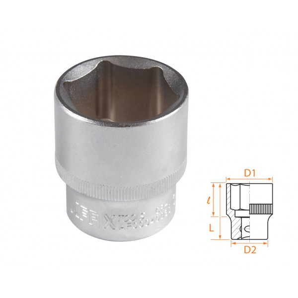 Головка торцевая стандартная шестигранная 1/2", 30 мм AFFIX AF00040030