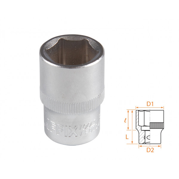 Головка торцевая стандартная шестигранная 1/2", 18 мм AFFIX AF00040018