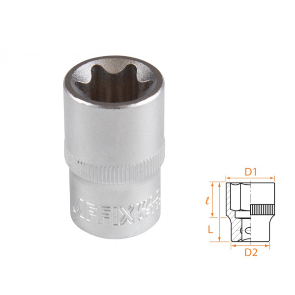 Головка торцевая TORX Е-стандарт 1/2", E20 AFFIX AF00043020