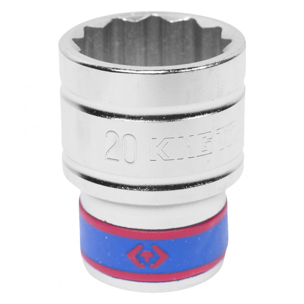 Головка торцевая стандартная двенадцатигранная 1/2", 20 мм KING TONY 433020M