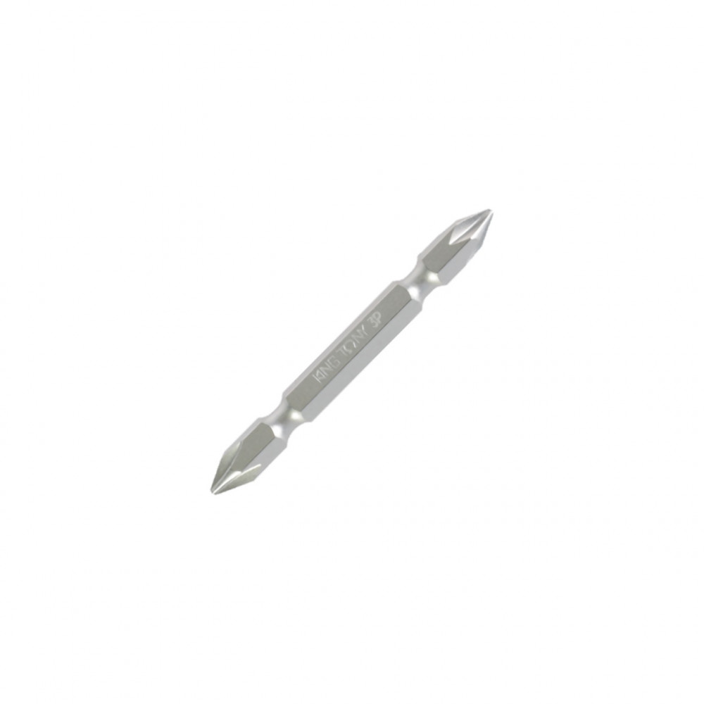 Вставка (бита) торцевая 1/4", Phillips, PH3, 45 мм, двухсторонняя, для шуруповерта KING TONY 134503P