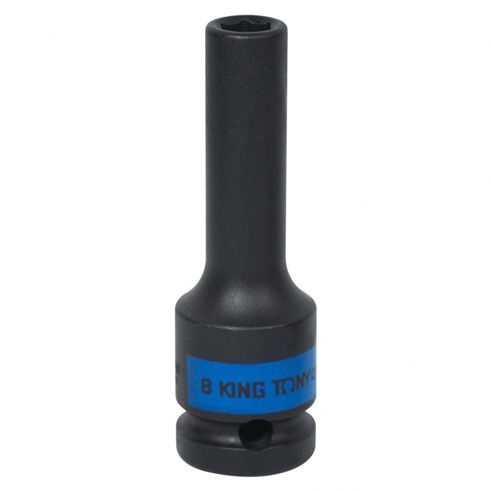 Головка торцевая ударная глубокая шестигранная 1/2", 8 мм KING TONY 443508M