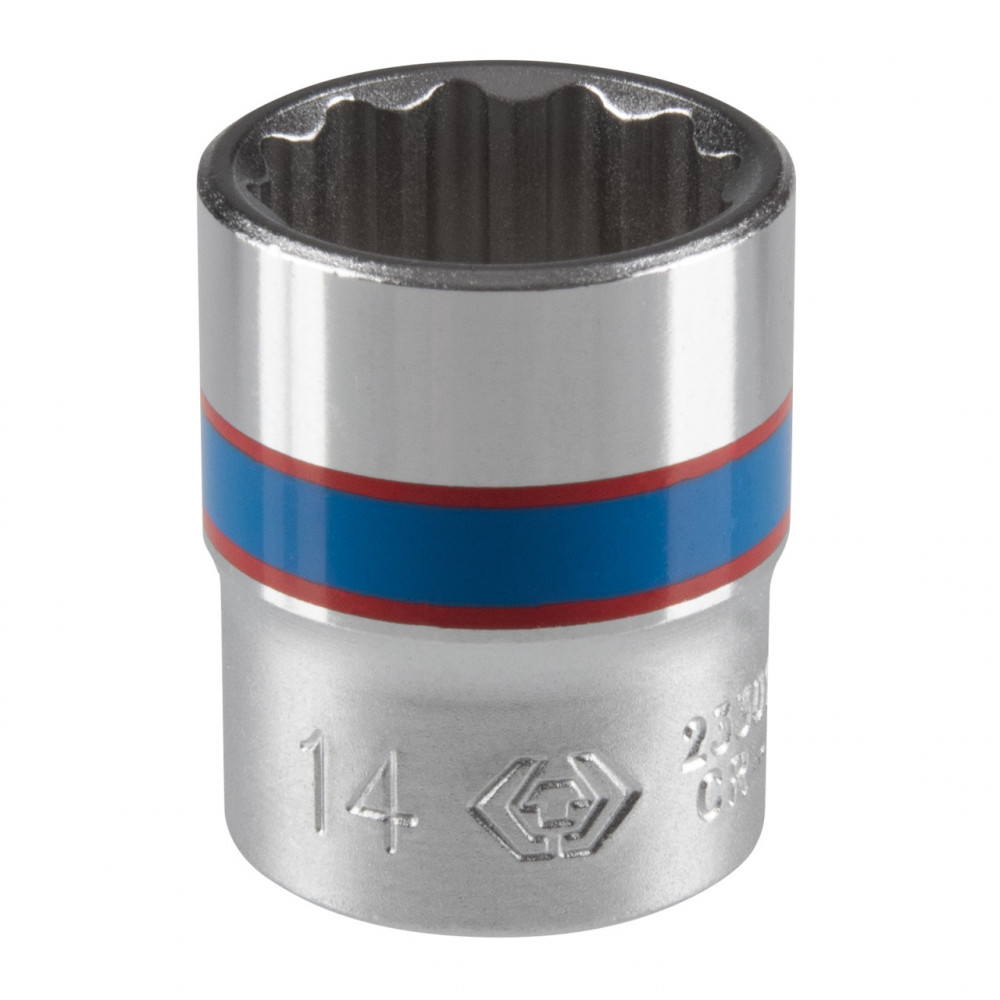 Головка торцевая стандартная двенадцатигранная 1/4", 14 мм KING TONY 233014M