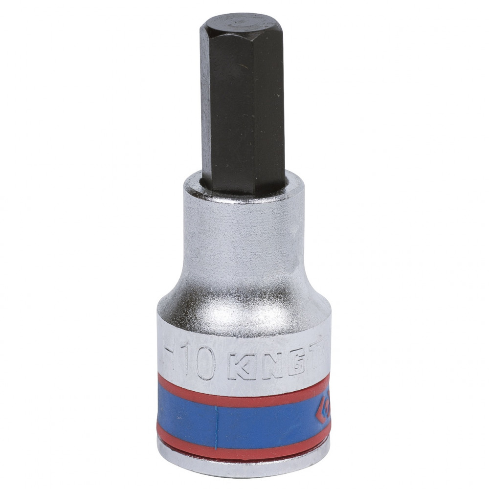 Насадка (бита) торцевая 1/2", Hex, 10 мм, L = 60 мм KING TONY 402510