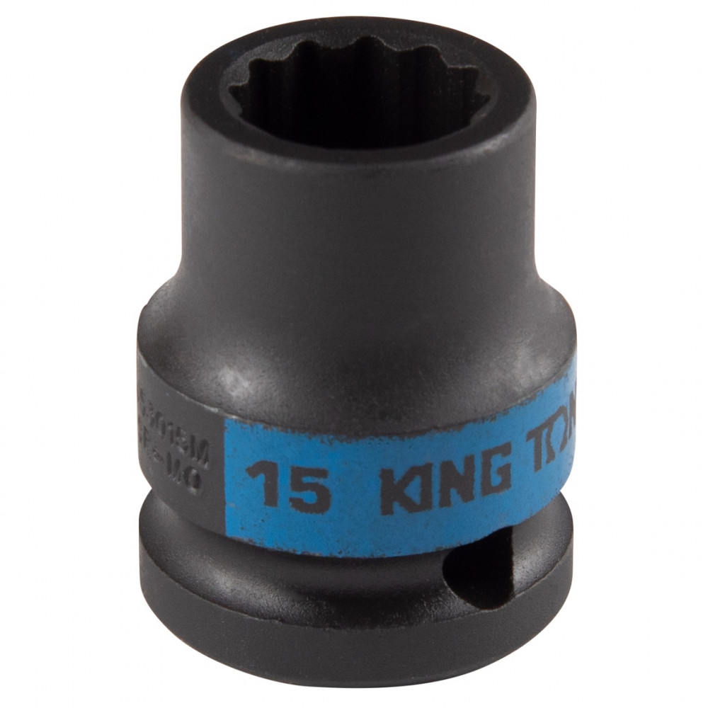 Головка торцевая ударная двенадцатигранная 1/2", 15 мм KING TONY 453015M