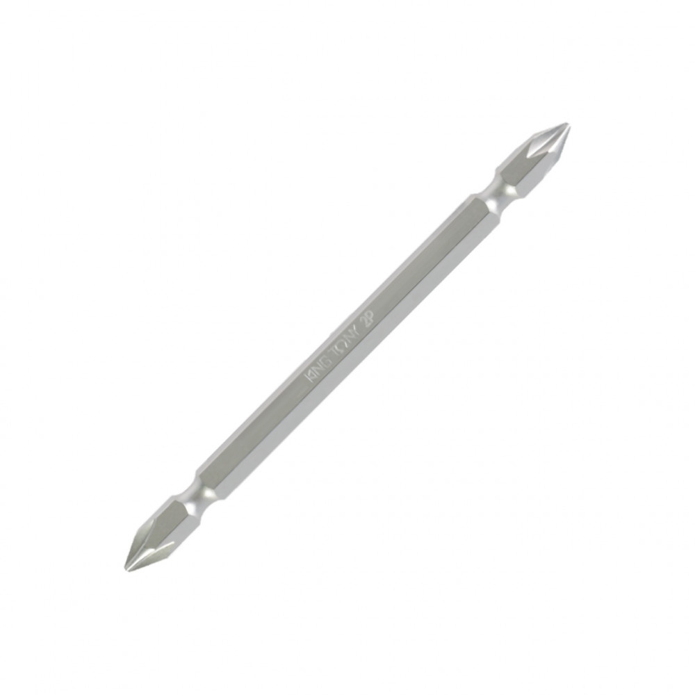 Вставка (бита) торцевая 1/4", Phillips, PH2, 110 мм, двухсторонняя, для шуруповерта KING TONY 131102P