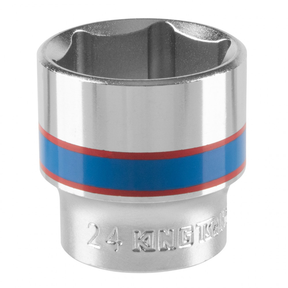 Головка торцевая стандартная шестигранная 3/8", 24 мм KING TONY 333524M