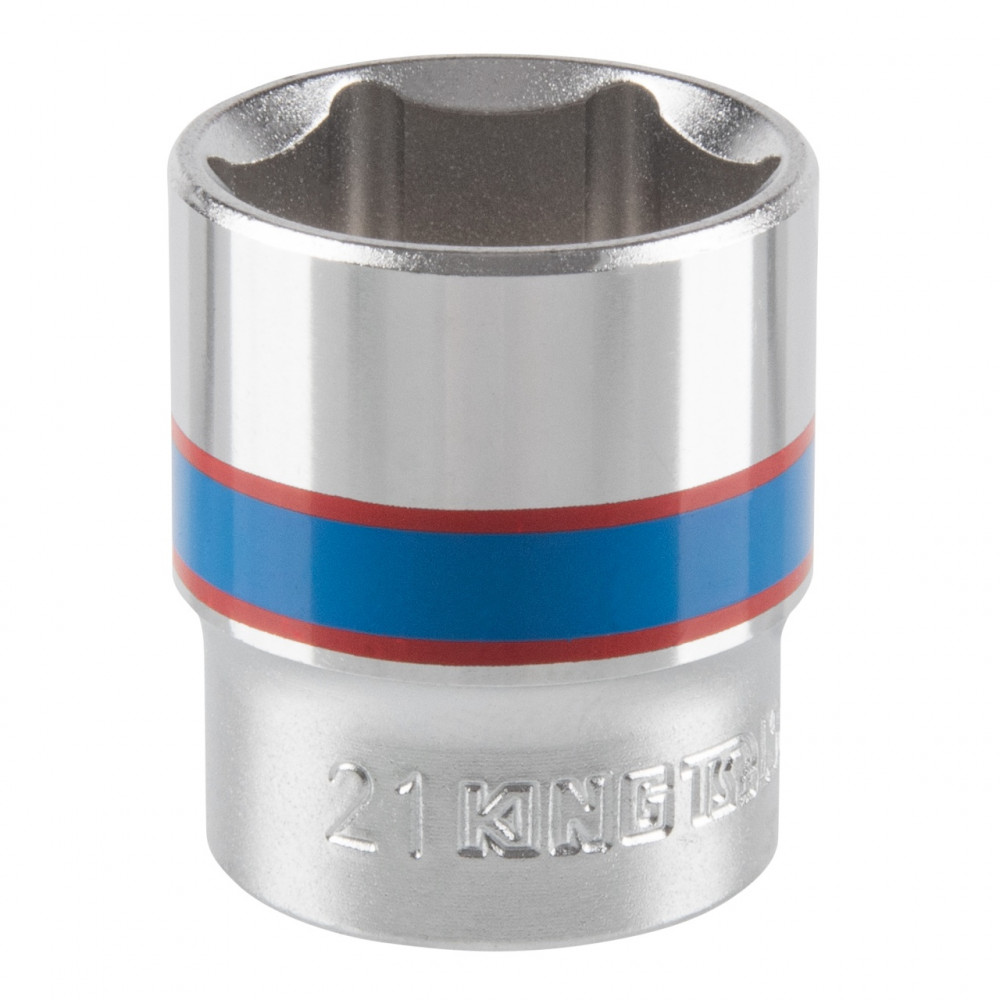 Головка торцевая стандартная шестигранная 3/8", 21 мм KING TONY 333521M