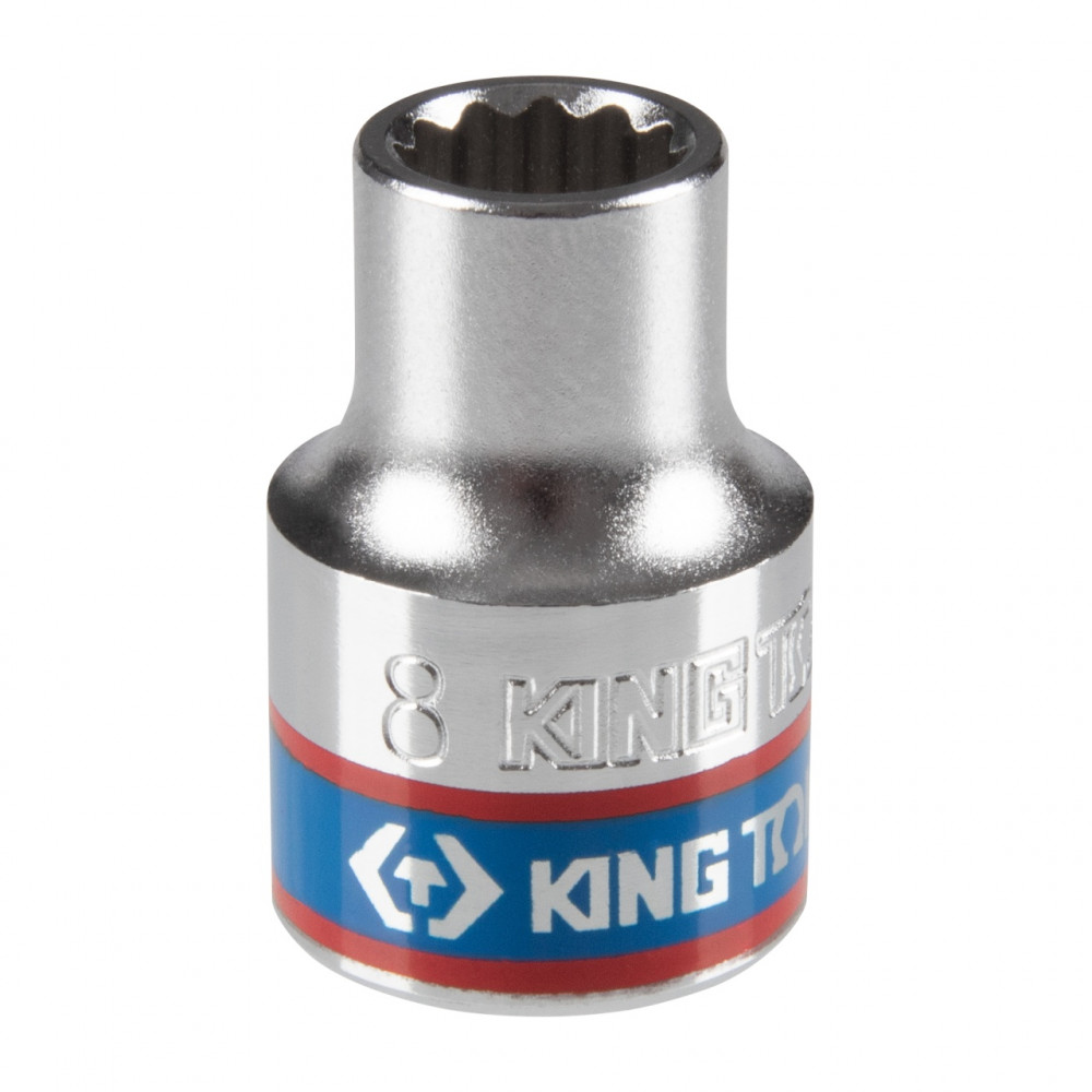 Головка торцевая стандартная двенадцатигранная 3/8", 8 мм KING TONY 333008M