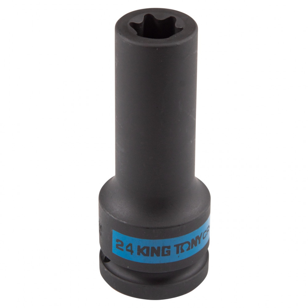 Головка торцевая ударная глубокая TORX Е-стандарт 3/4", E24, L = 110 мм KING TONY 647524M