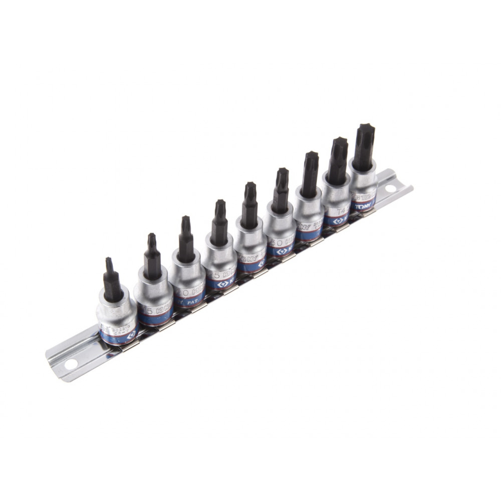 Набор торцевых насадок 3/8", Torx, Т10-Т50 мм, L = 50 мм, 9 предметов KING TONY 3109PR8