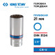 Головка торцевая глубокая двенадцатигранная 3/8", 21 мм KING TONY 323021M