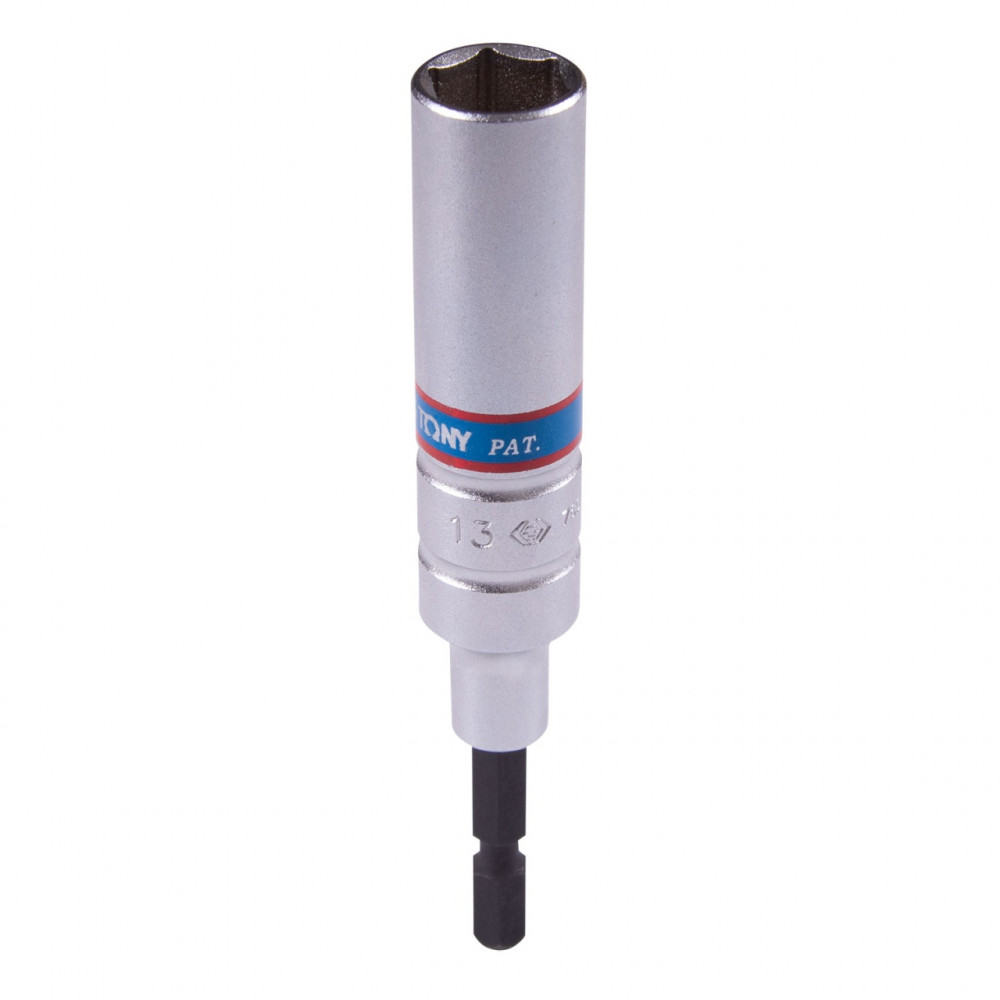 Головка для шуруповерта шестигранная 1/4", 13 мм, L = 110 мм KING TONY 76C1113M