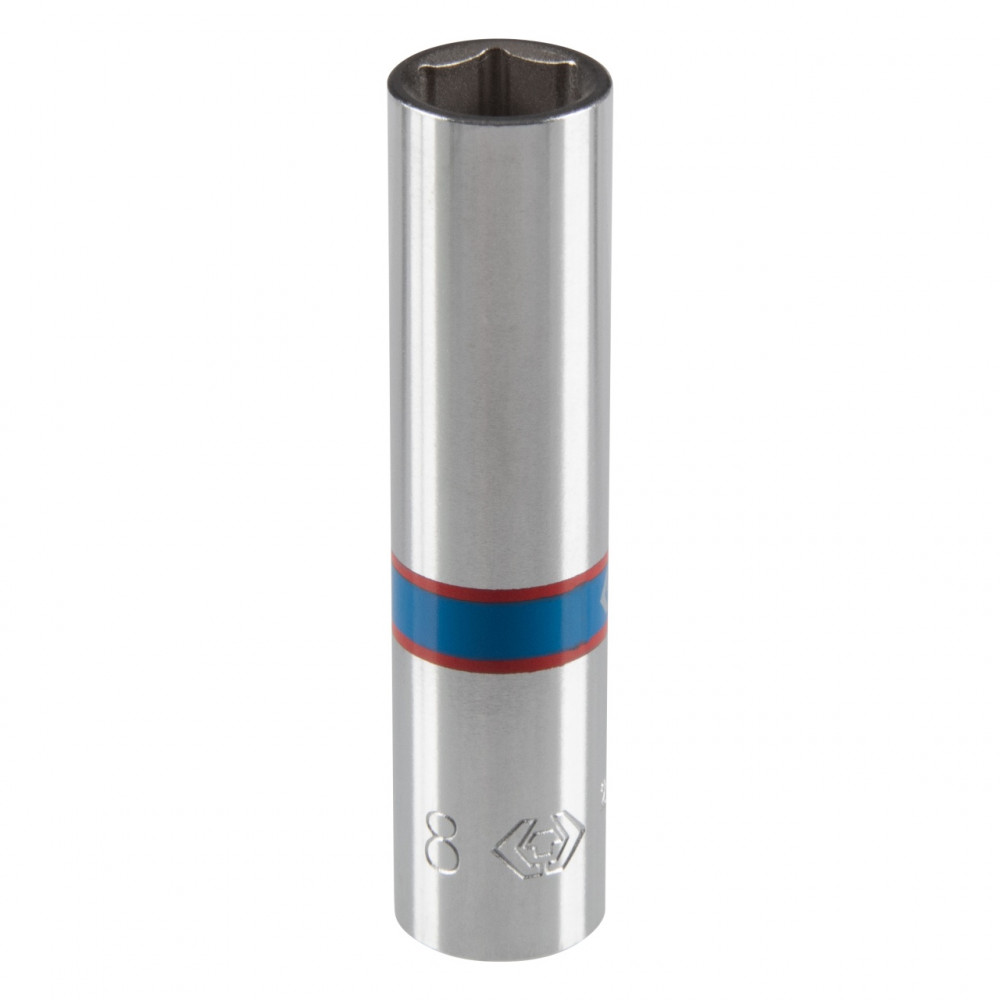 Головка торцевая глубокая шестигранная 1/4", 8 мм KING TONY 223508M