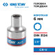 Головка торцевая стандартная шестигранная 3/8", 6 мм KING TONY 333506M