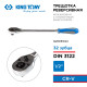 Трещотка 1/2", 375 мм, 32 зубца, флажковая с кнопкой KING TONY 4762-15G