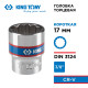 Головка торцевая стандартная двенадцатигранная 3/8", 17 мм KING TONY 333017M