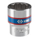Головка торцевая стандартная двенадцатигранная 3/8", 17 мм KING TONY 333017M