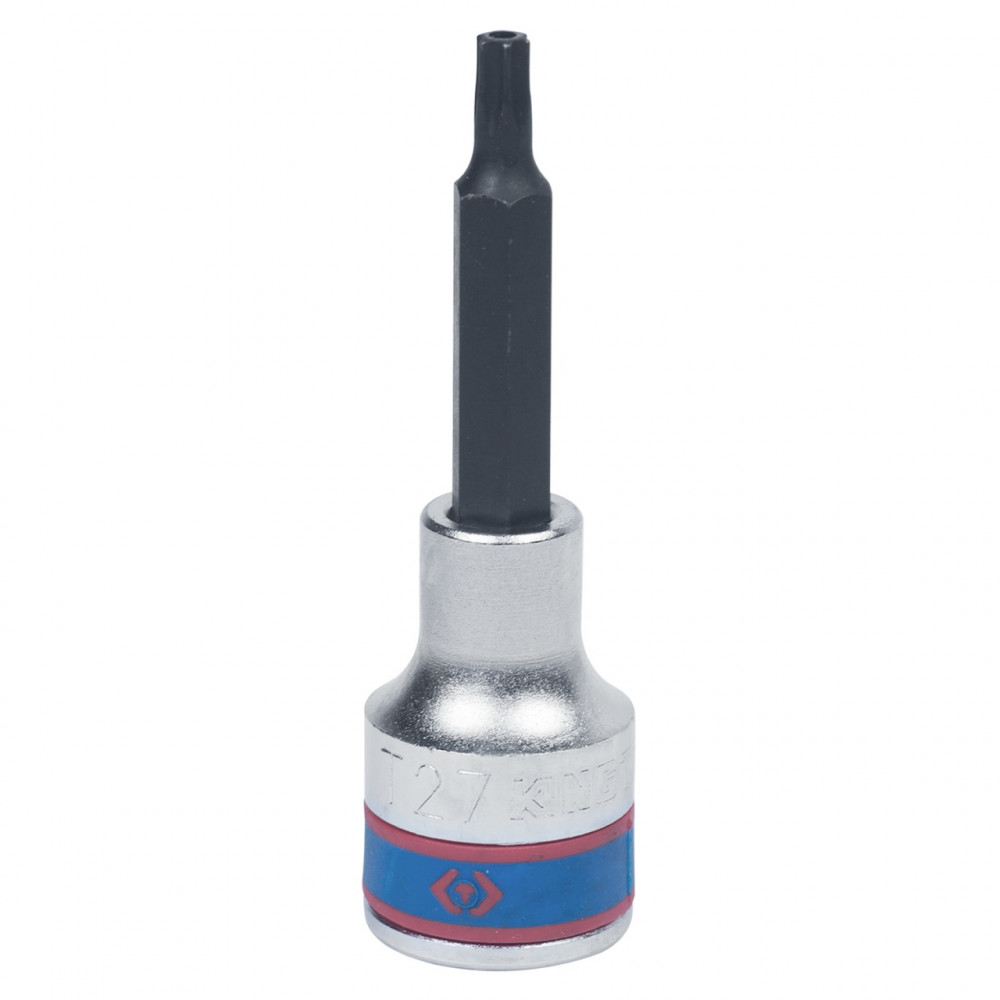Насадка (бита) торцевая 1/2", Torx, T27, L = 80 мм, с отверстием KING TONY 403727
