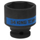 Головка торцевая ударная шестигранная 1/2", 34 мм KING TONY 453534M