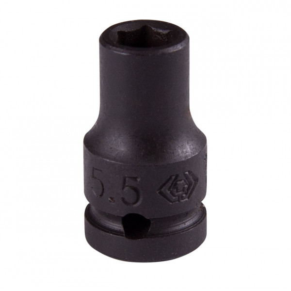 Головка торцевая ударная шестигранная 1/4", 5,5 мм KING TONY 253555M