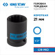Головка торцевая ударная двенадцатигранная 1/2", 21 мм KING TONY 453021M