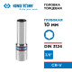 Головка торцевая глубокая шестигранная 3/8", 10 мм KING TONY 323510M