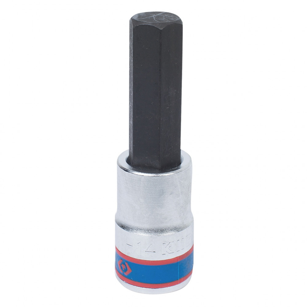 Насадка (бита) торцевая 1/2", Hex, 14 мм, L = 80 мм KING TONY 403514