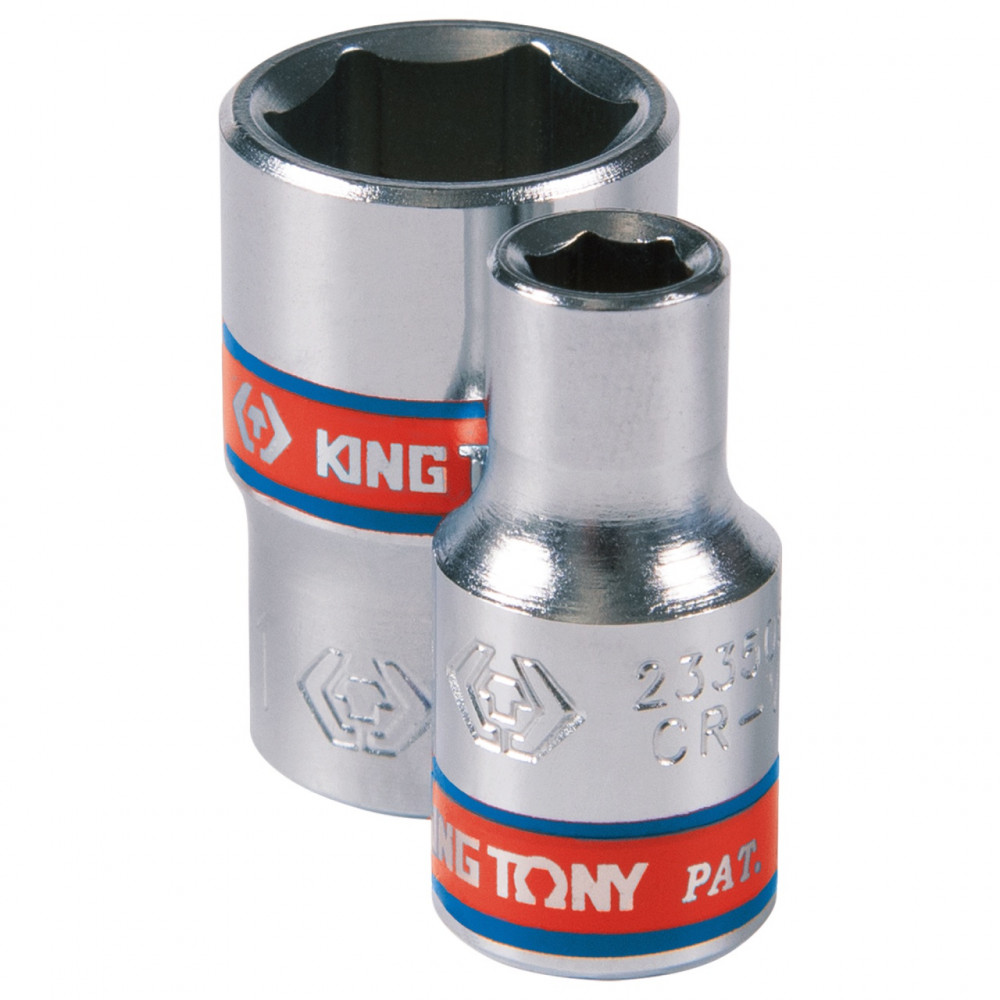 Головка торцевая стандартная шестигранная 1/4", 5/16", дюймовая KING TONY 233510S