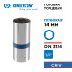 Головка торцевая глубокая шестигранная 1/4", 14 мм KING TONY 223514M