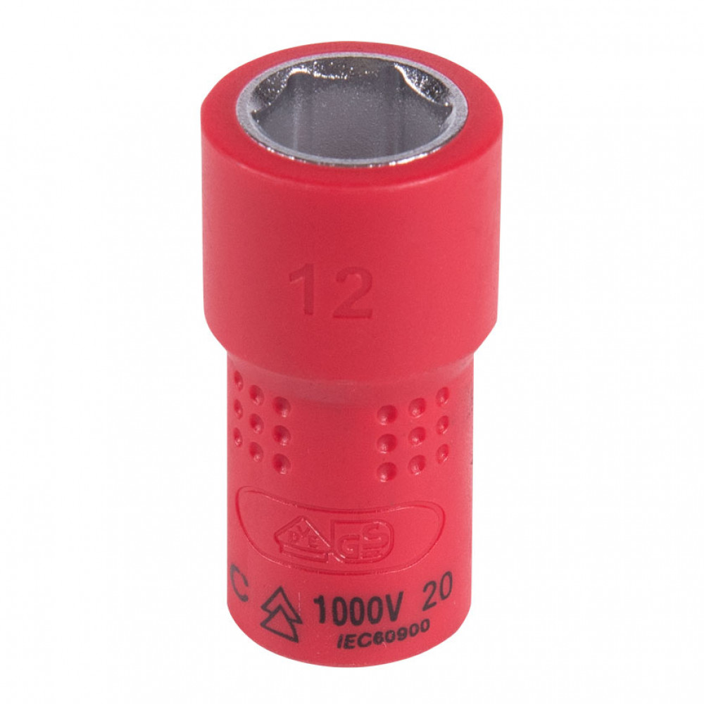 Головка торцевая диэлектрическая шестигранная 1/4", 12 мм KING TONY 2335VE12M