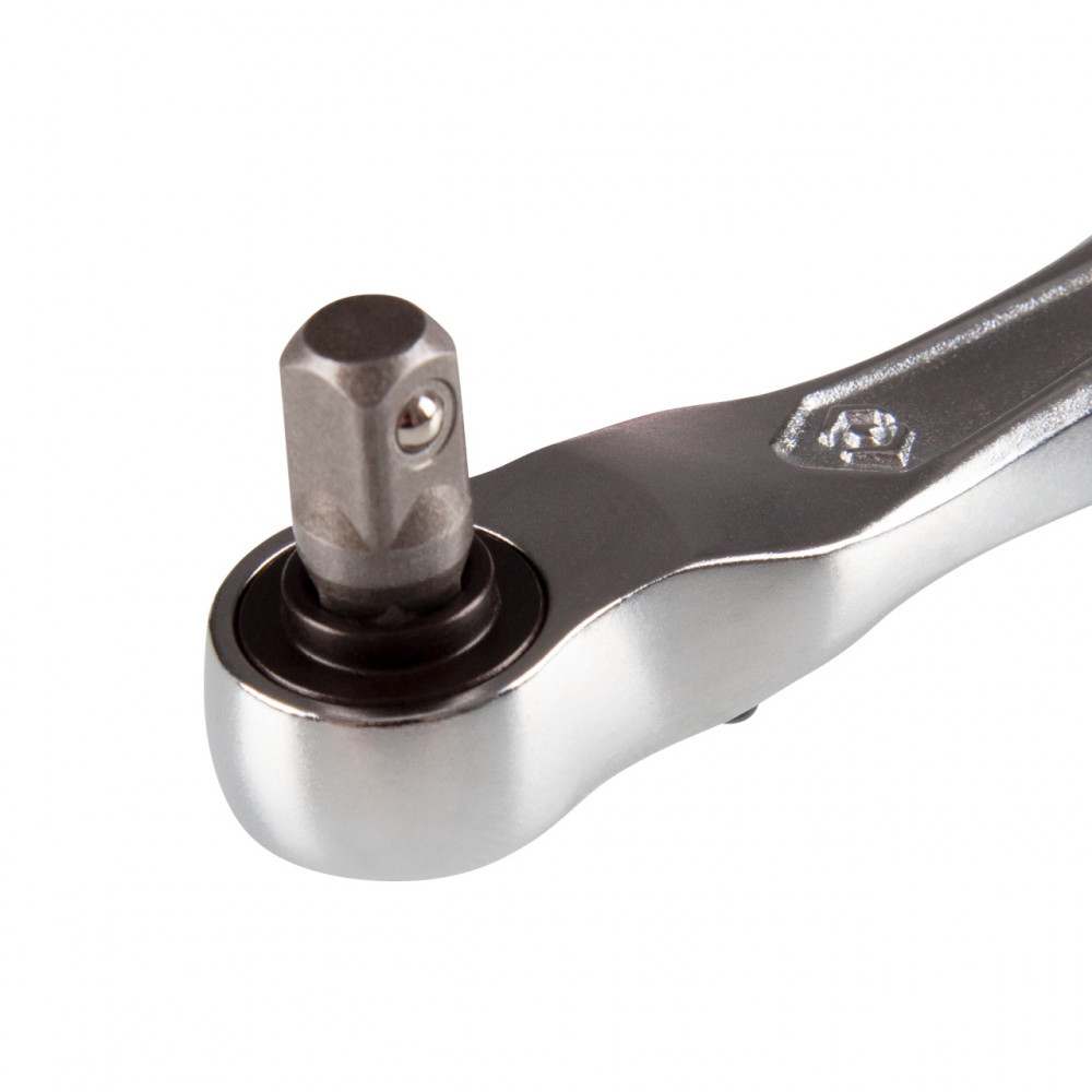 Трещотка 1/4", 88 мм, 60 зубцов, флажковая, для вставок (бит) KING TONY 276B-0225