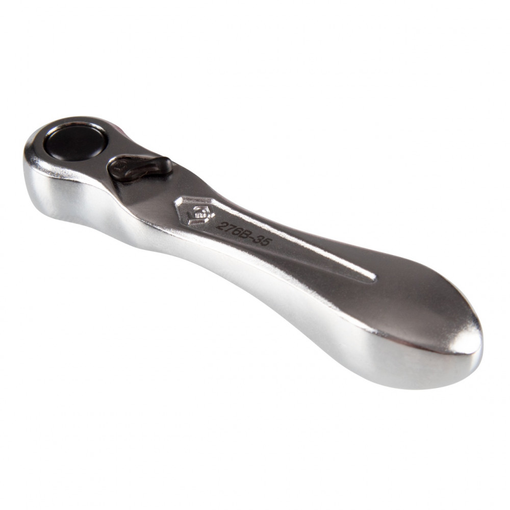 Трещотка 1/4", 88 мм, 60 зубцов, флажковая, для вставок (бит) KING TONY 276B-0225