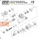 Ремкомплект для гайковерта NC-6220, ось удлиненная MIGHTY SEVEN NC-6210P07A