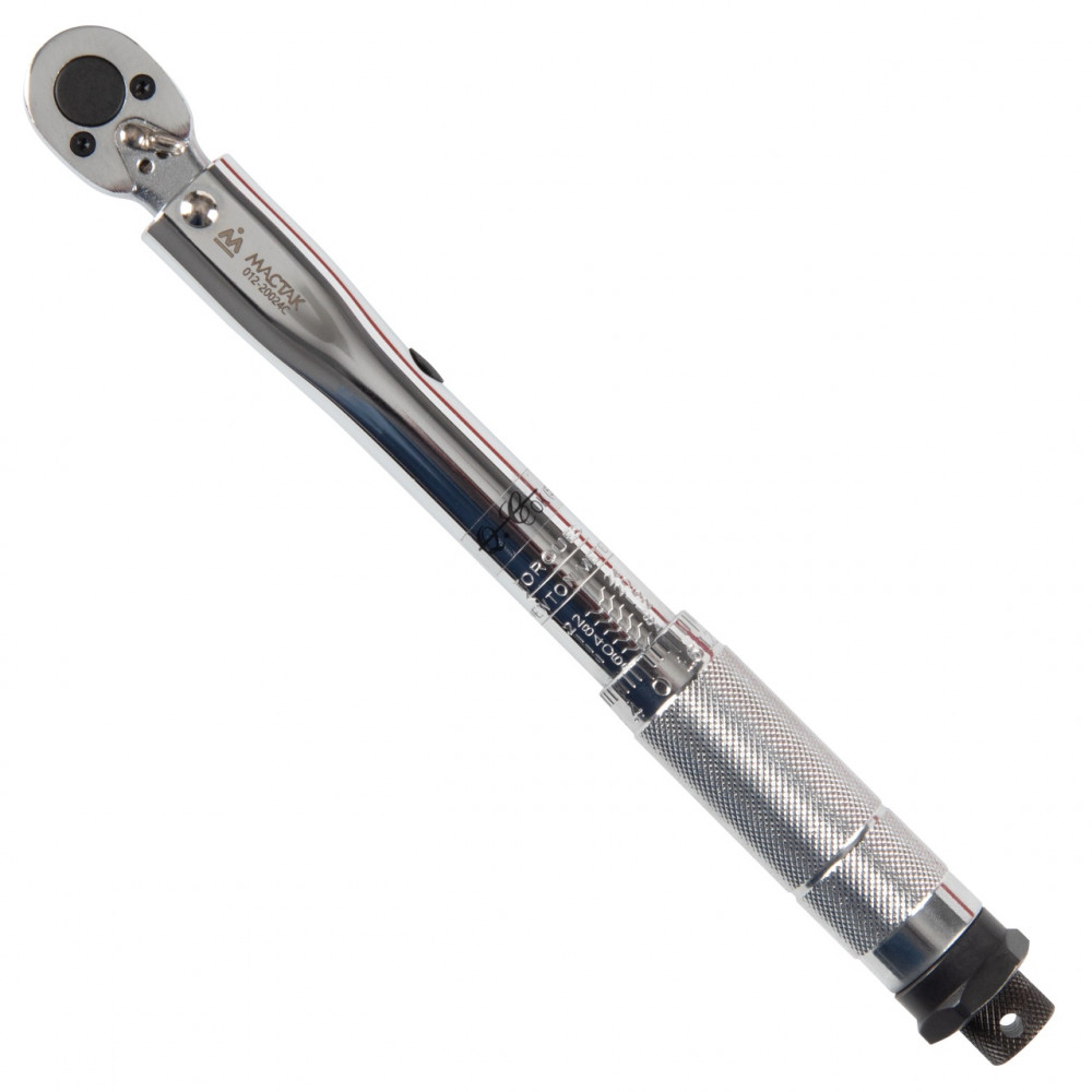Ключ динамометрический 1/4", 2-24 Нм, в пластиковом кейсе МАСТАК 012-20024C