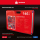Набор инструментов 146 предметов, универсальный МАСТАК 01-146C