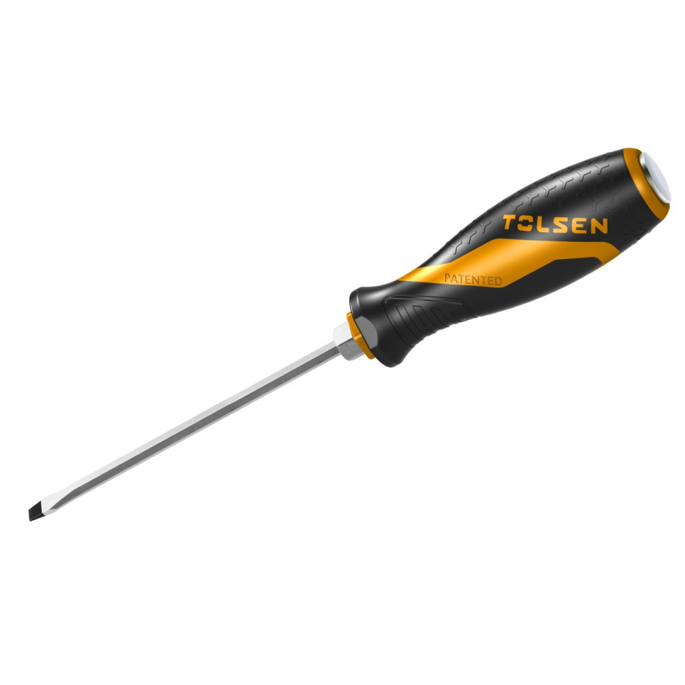 Отвертка шлицевая "GRIPro", Slotted 6,5 мм, 150 мм, силовая TOLSEN TT20115