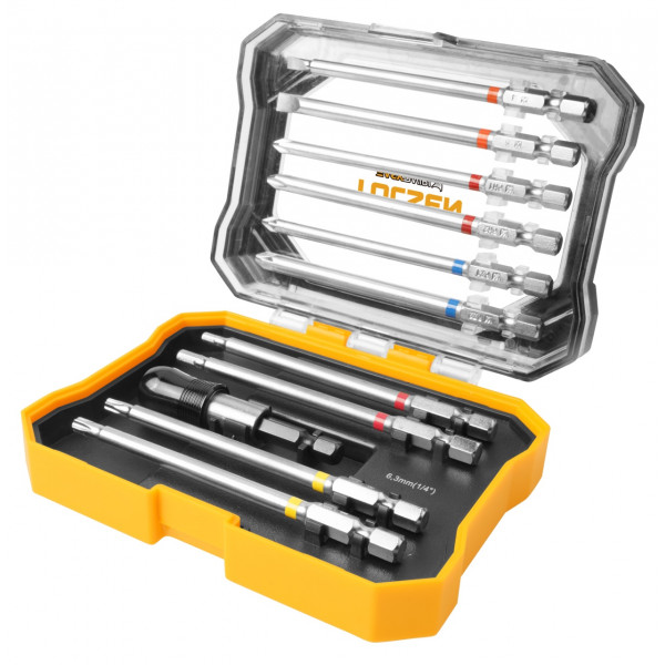 Набор вставок (бит) 1/4", PH, PZ, Hex, Torx, Slotted, 11 предметов TOLSEN TT20375