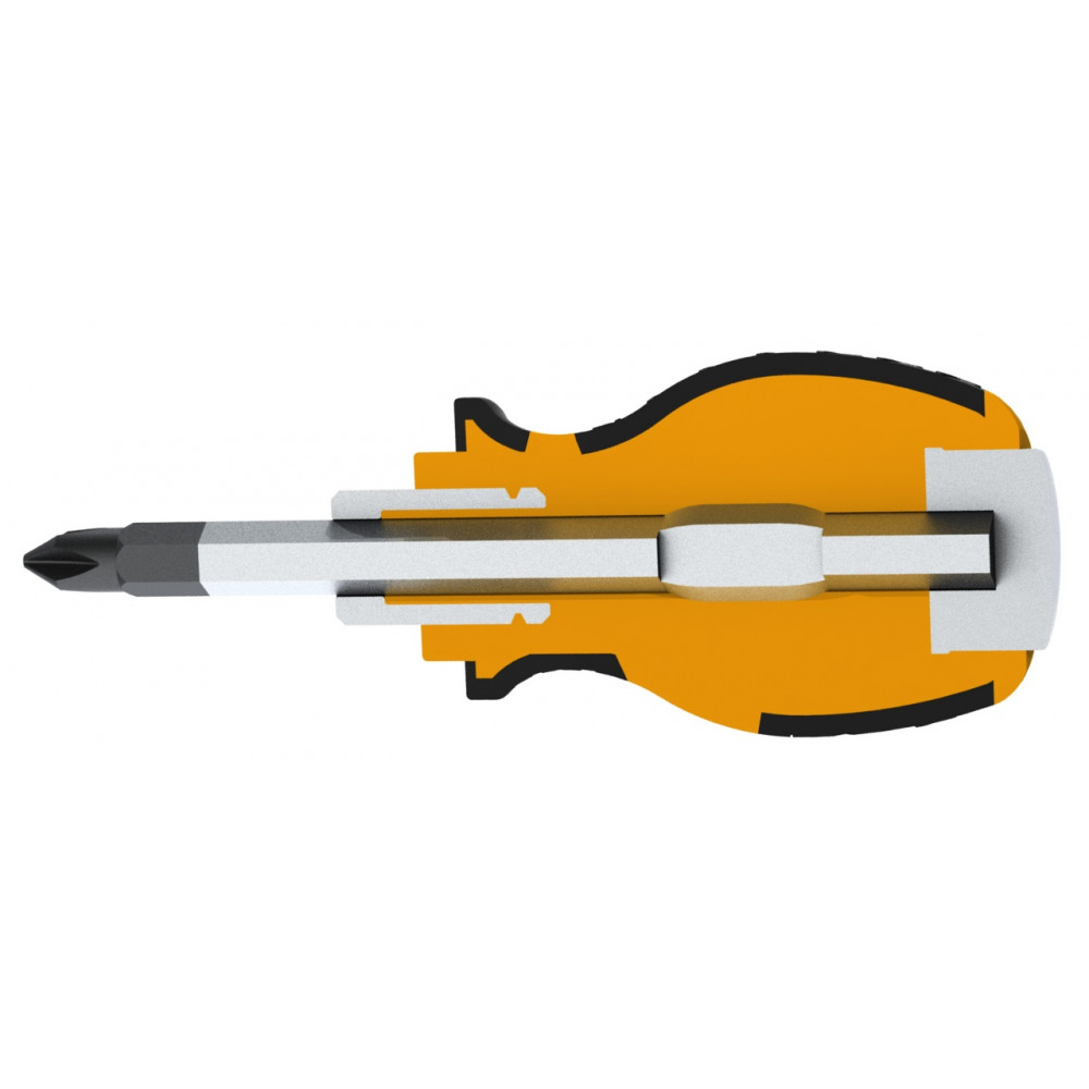 Отвертка крестовая "GRIPro", Phillips, PH2, 38 мм, силовая TOLSEN TT20140