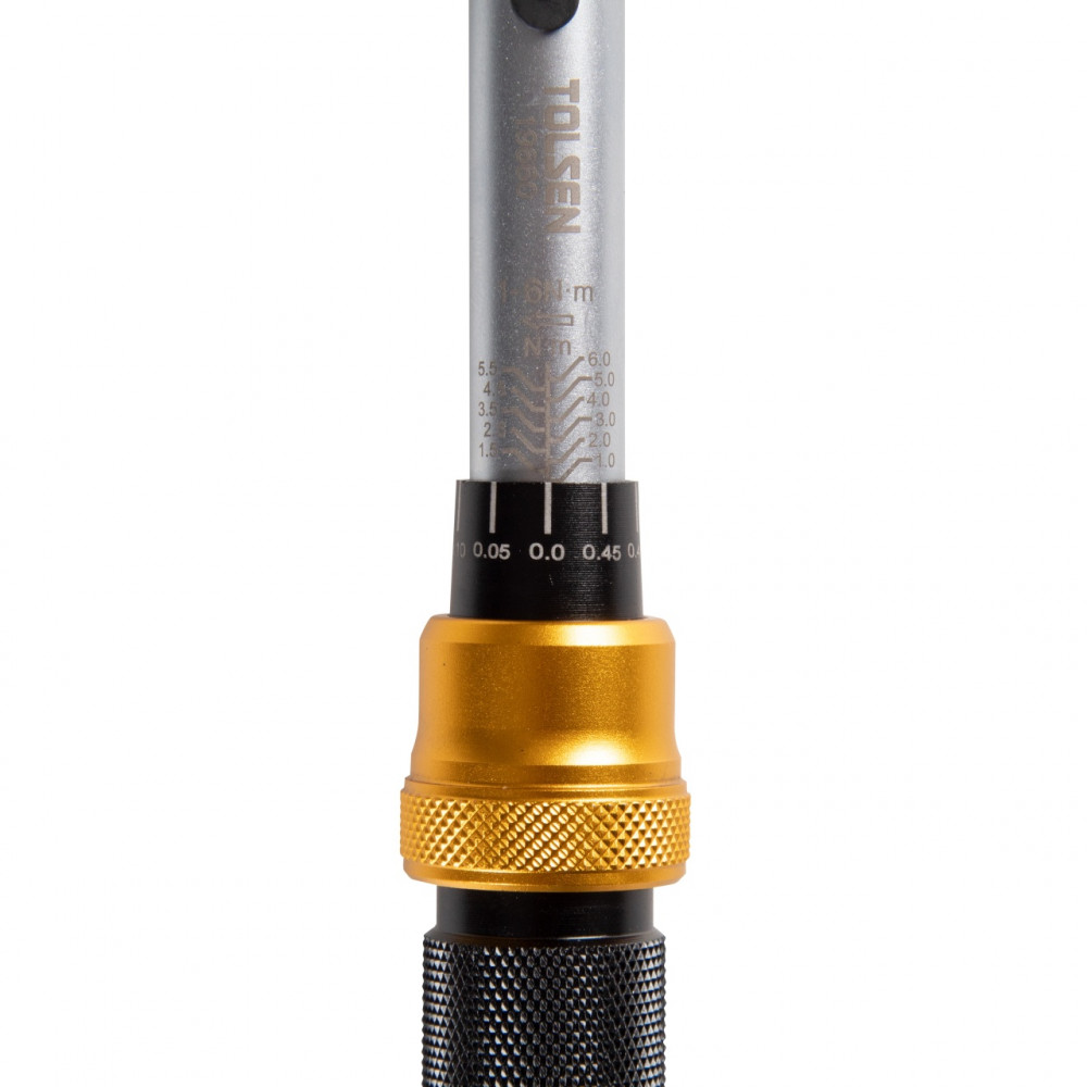 Динамометрический ключ 1/4", 1-6 Нм, для левой и правой резьбы, кейс TOLSEN TT19660