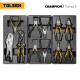 Набор инструментов 239 предметов, "CHAMPION", для тележки, 18 ложементов TOLSEN TT85416-239