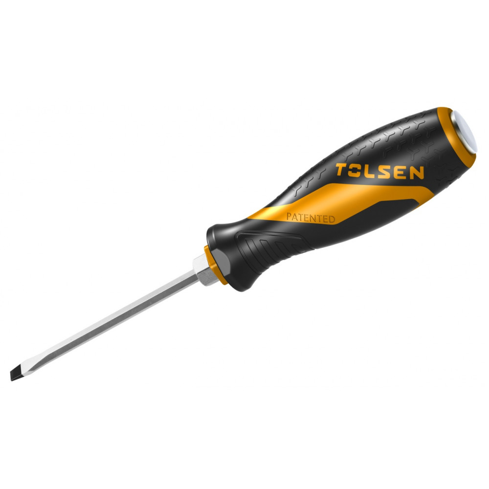 Отвертка шлицевая "GRIPro", Slotted 8,0 мм, 150 мм, силовая TOLSEN TT20117