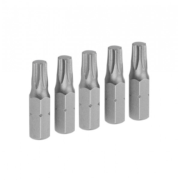 Набор вставок (бит) торцевых 1/4", Torx, T30, 25 мм, 5 предметов TOLSEN TT20279